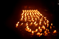 Lights at the Dalai Lama's temple complex