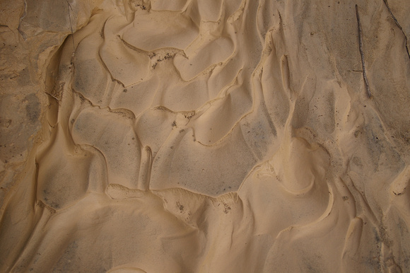 Formations after the flash flood at Sand Dunes